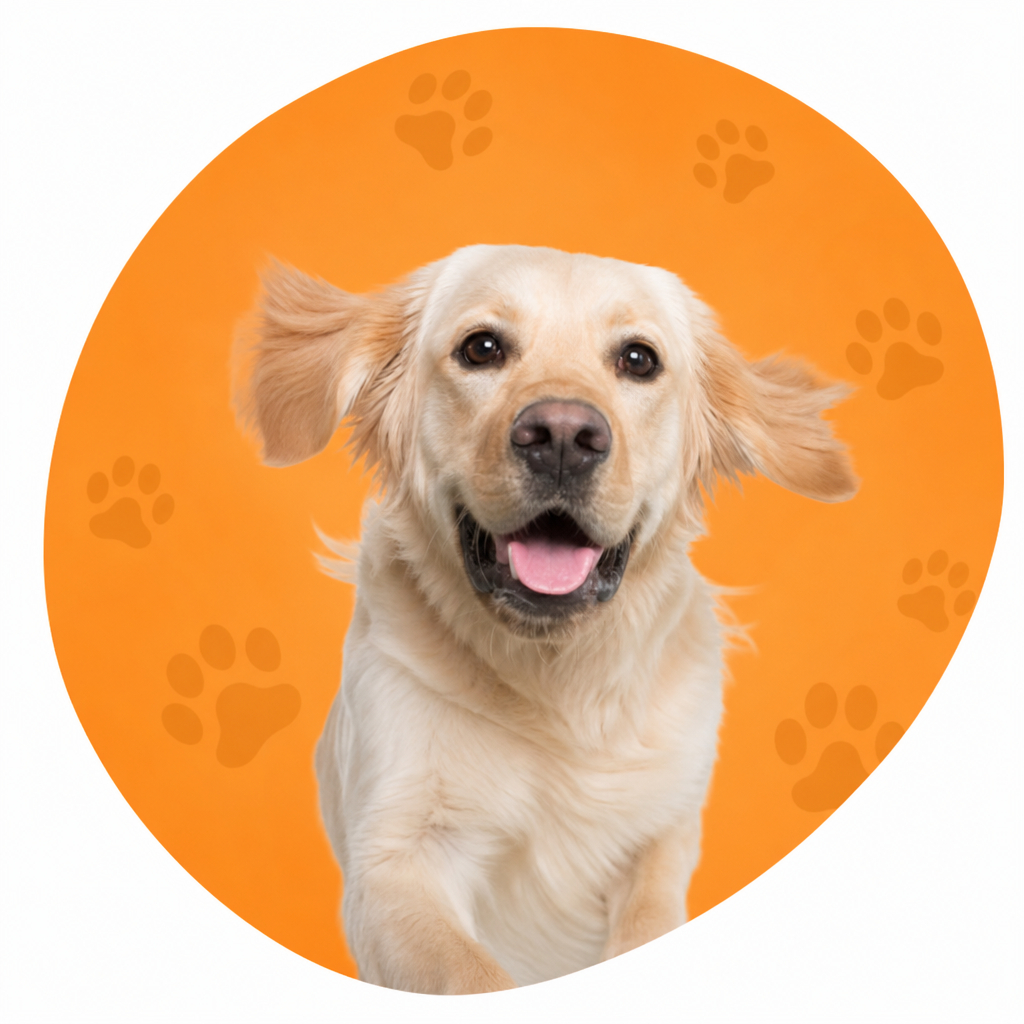 Perro feliz, mascota del podcast